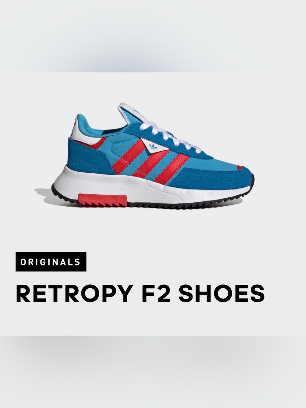 adidas Retropy F2 J (or Big Kid) Unisex 
Size 7